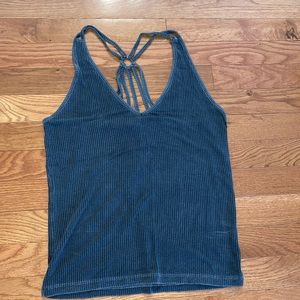 american eagle ribbed tank top